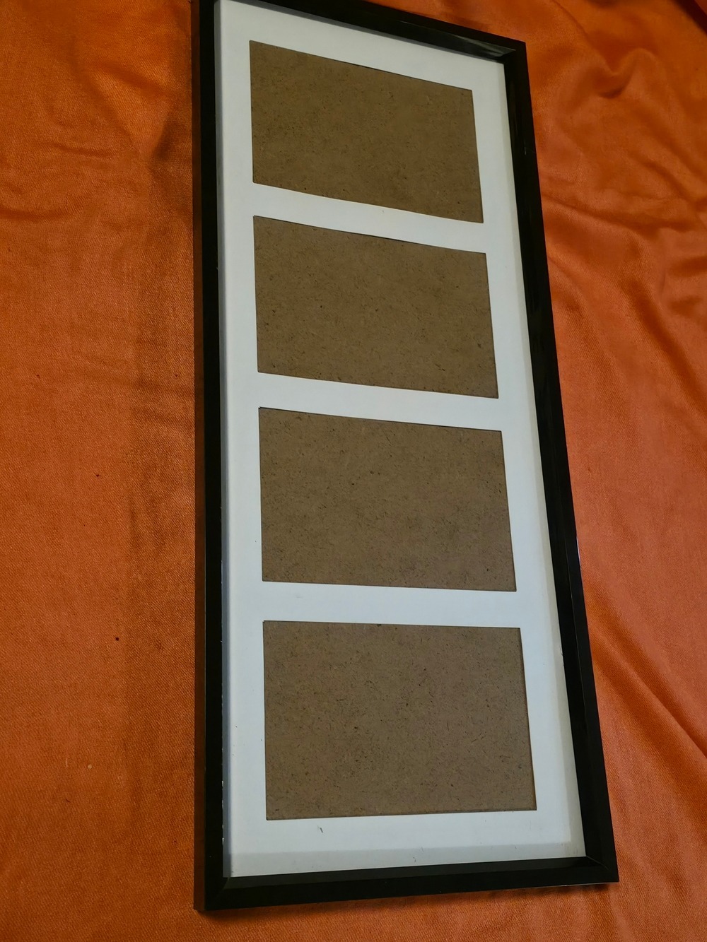 4/$25 Deal! Black Multi-Opening Frame with White Mat